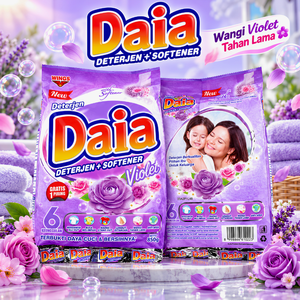Daia Lessive en Poudre Concentrée Écologique avec Adoucissant & Blanchissant 800g Double Parfum Citron & Floral pour Vêtements - Product Image 3