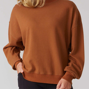 Prix de gros – Sweat-shirt doux et confortable pour femme, idéal pour les tenues décontractées et les superpositions en automne et en hiver - Product Image 2