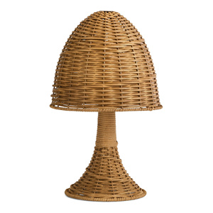 Dome shaped rattan <b>lamps</b> tabletop night stand display accessories small & large size table <b>lamp</b> - Product Image 1