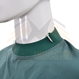 Capa de Corte de Pelo Unisex de Poliéster Verde Oscuro Resistente al Agua, Uniforme de Trabajo - Product Image 5