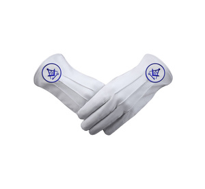 OEM International Masons Leather Gloves with Custom <b>Square</b> and Compass G <b>Key</b> Logo - Product Image 1