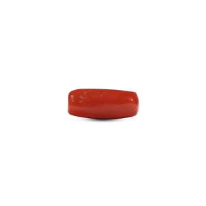 Natural Red Coral Loose Gemstone 7.2 Carat Triangle Shape for Fine Jewelry - Product Image 2