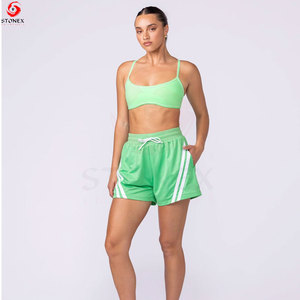 Mid Waist <b>Women's</b> Workout <b>Shorts</b> Seamless Memory Fabric Quick Dry Breathable Compression Gym <b>Shorts</b> for Yoga Running <b>Cycling</b> - Product Image 2
