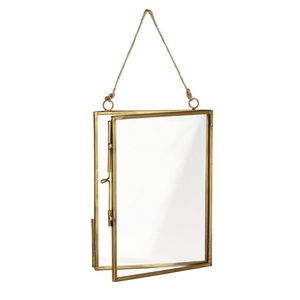 Cadre photo en métal doré ivoire de haute qualité avec couvercle, personnalisé, magnifique pour la décoration intérieure - Product Image 2