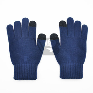 Finger <b>Gloves</b> Acrylic for Screen Winter Cycling Daily Use Women's Stylish <b>Thin</b> Custom Knit Handmade Flower Design - Product Image 1