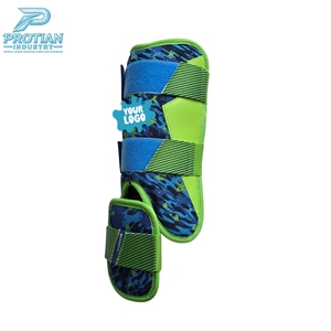 Protian Industry - Protector de Pierna de EVA Verde Personalizado con Doble Correa, Protección Deportiva para Adultos, Equipo de Bateo de Béisbol para Todas las Estaciones - Product Image 5