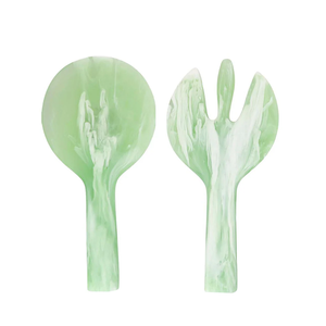 Handmade Resin <b>Salad</b> <b>Tools</b> Server Set Modern Artistic Design Eco-Friendly Dishwasher Safe Tableware Home Kitchen Decor American - Product Image 5