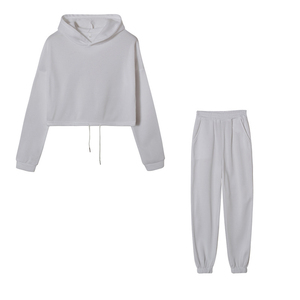 Conjuntos Deportivos de Invierno para Mujer con Logotipo Personalizado, Estampados, 2 en 1, 100% Algodón, para Gimnasio, Deportes y Jogging - Product Image 3
