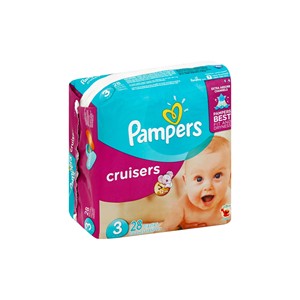 Couches Pampers Cruisers : Soin avancé pour bébé avec ajustement extensible et système anti-fuites sécurisé - Product Image 1
