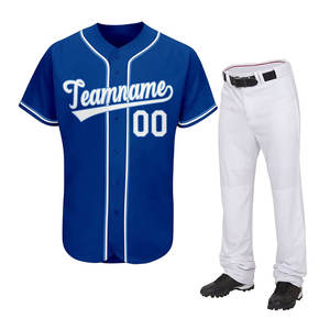 Uniforme de baseball respirant de haute qualité, maillot de softball pour hommes imprimé par sublimation personnalisée, taille plus, séchage rapide, vêtements de sport OEM - Product Image 1