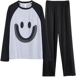 Vêtements de nuit pour femmes, logo personnalisé imprimé, chemise de nuit en coton modal vierge, respirante, décontractée, ensemble de vêtements de maison pour femmes - Product Image 4