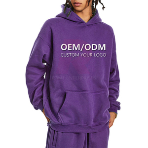 Nueva Llegada Sudadera con Capucha Oversize Unisex de Mezclilla 100% Algodón Transpirable con Diseño de Logotipo Personalizado Antipilling para Otoño - Product Image 6