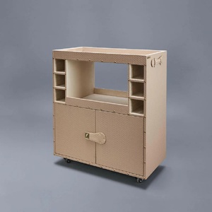 Home Furniture Storage <b>Corner</b> <b>Bar</b> Wine Living Room Rectangle Leather Eco-Friendly Cabinet Best Quality Home Restaurant Low Cost - Product Image 2