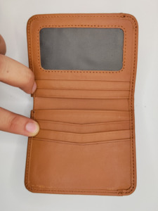 Porte-cartes court tendance pour homme en cuir véritable de qualité supérieure, durable, avec protection RFID, fabriqué en usine OEM, polyester 2026 - Product Image 2