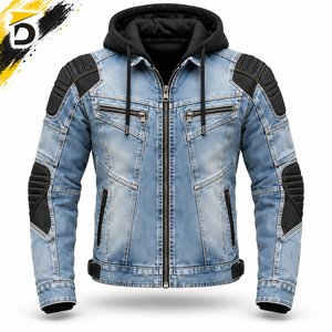 Sweat-shirt en jean Kevlar contemporain alliant une construction robuste, un port confortable et une apparence distincte inspirée du denim - Product Image 1
