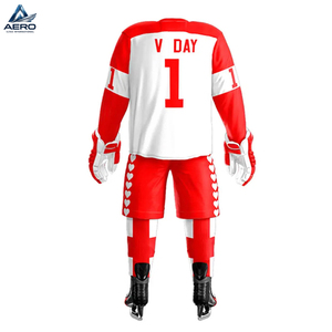 Conjunto de Jersey y Pantalones Cortos Sublimados Personalizados, en Color Rojo y Blanco, Servicio OEM ODM, Cómodos, Nueva Llegada, para Deportes de Equipo - Product Image 6