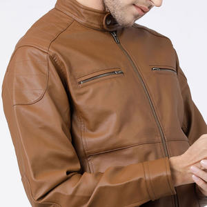 <b>Top</b> Hot Premium Quality Customized Printing Front Men's Canvas <b>Leather</b> Jacket New Season Design Durable Waterproof <b>High</b> Street - Product Image 6