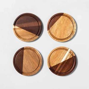 Wooden coaster for wine <b>glasses</b> Wooden coaster for coffee cups Wooden coaster for tea cups Solid mango wood coaster Durable wood - Product Image 6