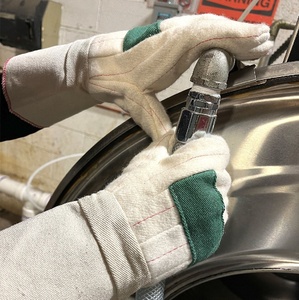 Gants Hot Mill à double paume, en coton/polyester, gants Hot Mill en coton lourd, poignet en toile - Product Image 2