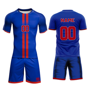 Uniformes de Fútbol Personalizados de Alta Calidad, Sublimados, Manga Corta, Secado Rápido, Transpirables, Ecológicos, Antibacterianos, para Todas las Temporadas - Product Image 1