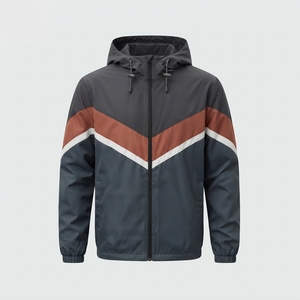 Veste coupe-vent unisexe à capuche et fermeture éclair, imperméable, à manches longues, pour l'hiver, service OEM, prix abordable, fermeture frontale rapide - Product Image 2