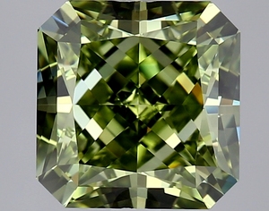 เพชรทรงสี่เหลี่ยมเจียระไนแบบเรเดียนท์ น้ำหนัก 3.06 กะรัต เพาะเลี้ยงในห้องปฏิบัติการ สีเขียวสดใส ระดับความสะอาด VVS2 ได้รับการรับรองจาก IGI เพชร CVD แบบเม็ดเดี่ยว ขายส่งสำหรับทำเครื่องประดับ - Product Image 1