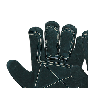 Guantes de Trabajo de Cuero Vacuno PPE con Doble Refuerzo en la Palma y Puño de Seguridad Reforzado con Goma, Guantes de Seguridad de Alta Resistencia - Product Image 4