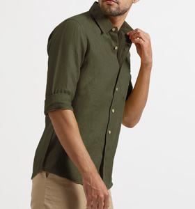 เสื้อเชิ้ตติดกระดุมราคาส่ง หรูหรา ทันสมัย สำหรับผู้ชาย แขนยาว ทรงเข้ารูป ดีไซน์ล่าสุด - Product Image 2