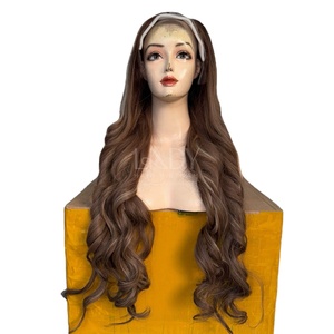 Perruque entièrement en dentelle de haute qualité, cheveux fins de bébé, texture ondulée, couleur naturelle, perruques en cheveux humains vietnamiens - Product Image 1