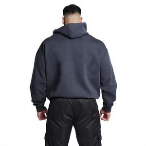 100% Cotton <b>Plain</b> Pullover Oversized <b>Men's</b> Hoodie Fleece Thick Baggy Oversized Cropped Hoodie Custom Printed <b>Hoodies</b> for <b>Men</b> - Product Image 4