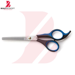 กรรไกรซอยผมด้ามพลาสติกสองสี น้ำเงิน-ดำ คุณภาพดี ราคาส่ง สำหรับร้านทำผมมืออาชีพ - Product Image 5