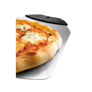 Pala per pizza basic in acciaio inox per la cottura e il servizio della pizza - Product Image 2