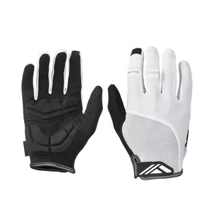 Guantes de Ciclismo de Dedo Completo Blancos y Negros con Protección de Malla en la Palma para Deportes al Aire Libre - Product Image 6