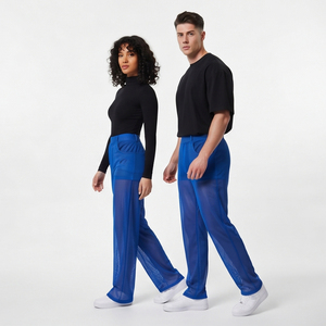Pantalon transparent unisexe tendance, bas transparents à séchage rapide en polyester, pantalon en maille transparente pour soirée, club, pantalon sexy transparent - Product Image 4