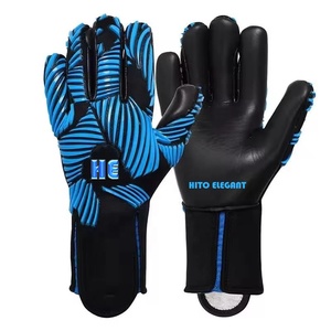 Hot Selling Custom Design Black and Green Neoprene Soccer Goalkeeper <b>Gloves</b> with 4mm German Latex Negative Cut - Product Image 3