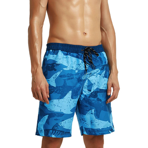 OEM Custom Eco Friendly Swim <b>Trunks</b> Quick Dry Casual Board Shorts <b>Men's</b> Mid Drawstring Soft Comfort Breathable Printed Beach - Product Image 5