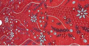 Premium <b>Sequin</b> Embroidery Mesh <b>Fabric</b> Evening Party Wear Decoration From India Exporter for Bridal At Best Price - Product Image 2