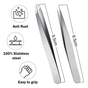 Pinzas Profesionales para Cejas de Calidad Premium, Punta Puntiaguda, Acero Inoxidable, Herramienta de Belleza de Precisión, Reutilizable, Depilación Moderna - Product Image 3