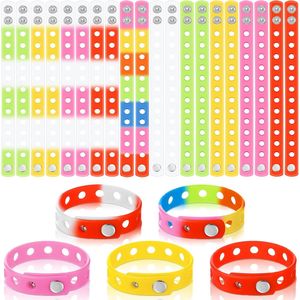50 braccialetti in silicone colorati e carini, regolabili, per bambini - Product Image 2