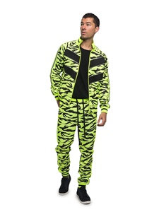 Men's <b>Zip</b> Tracksuit Full Set Lightweight Fleece Hooded Breathable Sports Casual Tapered <b>Joggers</b> Solid Design - Product Image 1