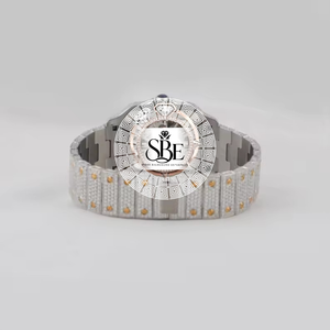 Premium Quality Stainless Steel <b>Automatic</b> Iced Luxury Watch VVS Moissanite Diamond 41mm Antique Available for Competitive Price - Product Image 4