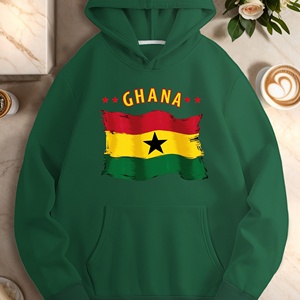 Bandera de Ghana con estrellas sudaderas casuales de mujer - Product Image 2