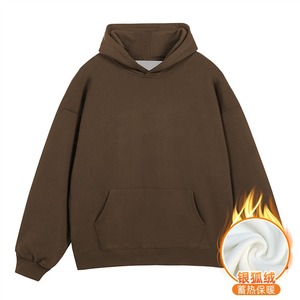 NXXTRESS Suéter con capucha de terciopelo y algodón de 460GSM para mujer, jersey de lana Polar grueso, sudadera ajustada para mujer - Product Image 6