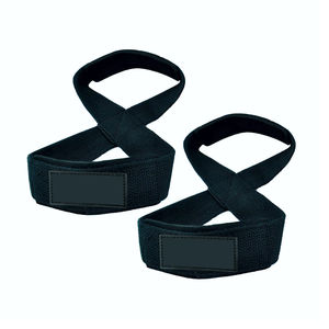 Muñequeras de gimnasio para entrenamiento, levantamiento de pesas, culturismo, con estampado de figura 8, correa de levantamiento de alta calidad y resistencia para fuerza, OEM - Product Image 1