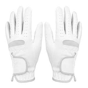 Guantes de Golf de Cuero, Dedos Completos, Correa de Muñeca Ajustable, Logotipo Personalizado, Antideslizantes, Alta Calidad, Duraderos, Cómodos y Transpirables - Product Image 2