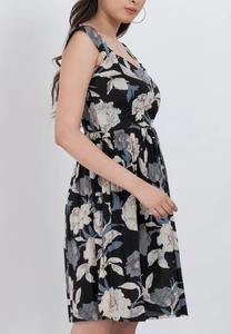 Vestido Mini sin Mangas con Cuello Cuadrado y Estampado Floral para Mujer, de Excelente Calidad, Romántico, Ecológico, Lavable, Disponible al por Mayor para Fiestas - Product Image 6