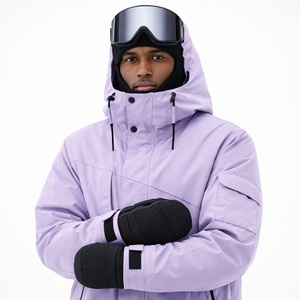 เสื้อแจ็คเก็ตสกีแบบมีฮู้ดกันน้ำรุ่นล่าสุด -Tex พร้อมฉนวนกันความร้อน Primaloft ป้องกันลม เสื้อผ้าฤดูหนาว ผลิตแบบ OEM - Product Image 2