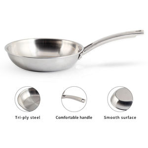 Wok traditionnel à fond rond en acier épais, capacité 20L, poignée en bois, compatible lave-vaisselle, design à fond profond pour usage domestique et professionnel - Product Image 2