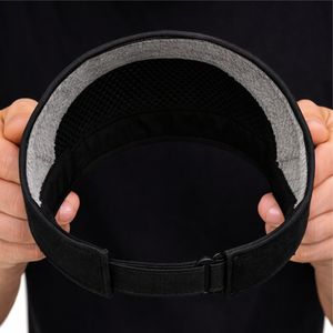 Visera Deportiva Unisex Negra, Ajustable, Protección UV, Ligera, para Verano, Aire Libre, Ciclismo, Golf, Tenis, Running - Product Image 6