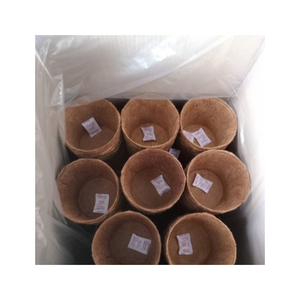 Pot en fibre de coco de haute qualité, durable et biodégradable, pour la propagation des semis et le soutien des racines, intérieur/extérieur - Product Image 5